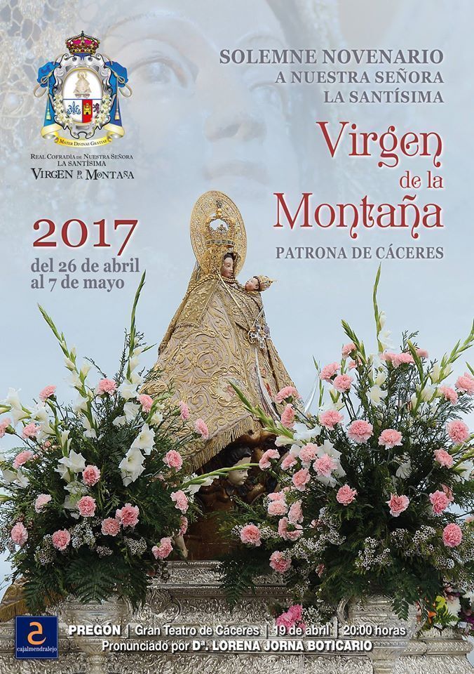 Bajada y Novenario de la Virgen de la Montaña 2017 Cáceres